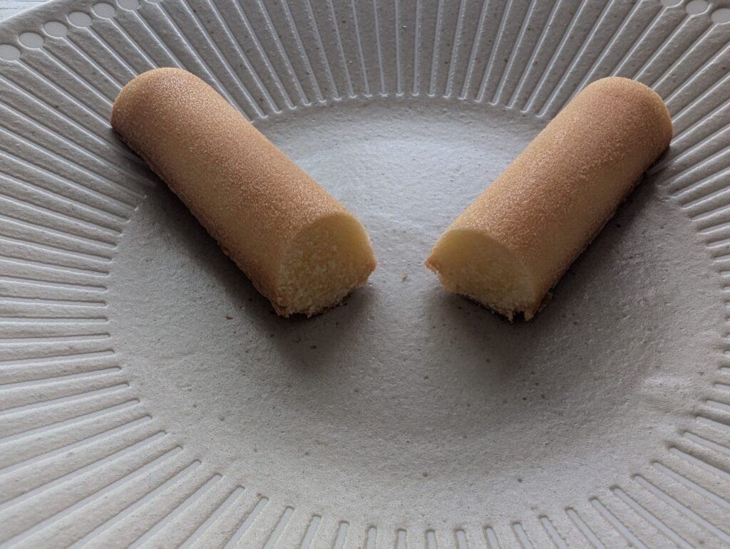スティックケーキの断面